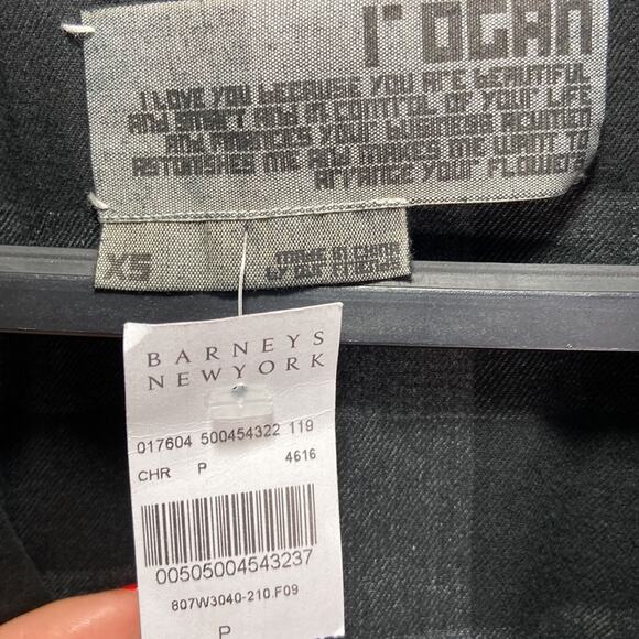 NWT I’OGAN Women Black Cropped Moto Blazer/Jacket from Barney’s New York Size XS - Picture 15 of 15